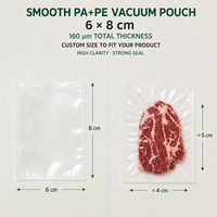 Sac de rangement sous vide brillant, film nylon PA PE 160 microns, sac sous vide transparent, sacs sous vide hermétiques, pochette thermoscellable