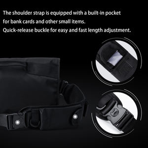 Sac messager fonctionnel personnalisé avec logo, sac bandoulière imperméable grande capacité, sac à l'épaule décontracté pour hommes - Product Image 3