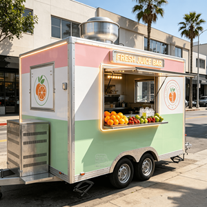 Remorque alimentaire commerciale entièrement équipée avec cuisine mobile et certification CE pour la restauration rapide - Product Image 1