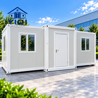 Rumah Prefabrik Lipat dan Dapat Diperluas 40FT, Rumah Modular Portabel, Pemasok Rumah Kontainer Struktur Baja Kustom