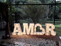 Lettres géantes lumineuses de 4 pieds, enseigne en métal personnalisée, lettres LOVE pour mariage avec ampoules, décoration de scène pour événements extérieurs, fête, accessoire de décoration