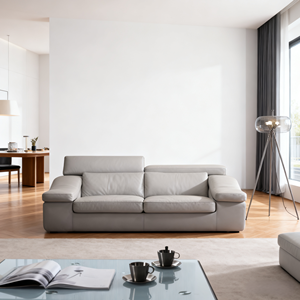 ชุดโซฟาหนังแท้คุณภาพสูง ดีไซน์หรูหราทันสมัย ผลิตตามสั่งสำหรับห้องนั่งเล่นและวิลล่า - Product Image 1