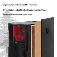 Haut-parleur professionnel actif de grande puissance 1300W, double 15 pouces, étanche, trois voies, pour extérieur, idéal pour les mariages