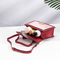 Haute qualité dames sac à main filles mode carré serrure Rose sac en cuir avec OEM ODM bonbons femmes sac à bandoulière usine personnalisée