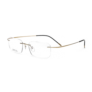DOISYER in titanio per occhiali <span class=keywords><strong>con</strong></span> Logo personalizzato <span class=keywords><strong>con</strong></span> marchi alla moda stampano occhiali ottici senza montatura - Product Image 2
