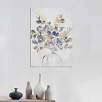 Vente en gros 100% fleurs faites à la main peinture à l'huile Home Decor abstrait fleur art toile peinture à l'huile