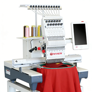 Máquina de Bordar Computarizada Automática MYSEW12/15 de Una Cabeza, Industrial, Profesional, Multifuncional y de Alta Velocidad - Product Image 1