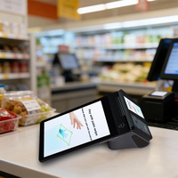 Terminal de paiement mobile Android portable biométrique Bluetooth NFC avec scanner de veine palmaire pour la gestion des commerces de détail, des restaurants et des hôtels