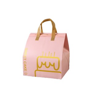 Borsa Termica Personalizzata per Asporto, Borsa Isolante Monouso in Tessuto Non Tessuto per Consegna Torte, Gelati e Alimenti Freddi - Product Image 2