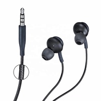 EO-IG955 Earphone ponsel S8 S9 S10 3.5mm, Headset Handfree untuk Samsung dengan paket