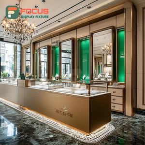 Vitrine de centre commercial sur mesure pour bijoux, surface polie, présentoir commercial pour magasin - Product Image 2