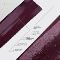 ANONO 2026 Tissu Jacquard Extensible Doré 100% Polyester 260gsm Doux et Respirant pour Robes et T-shirts de Sport pour Filles