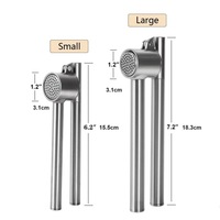 Presse-ail robuste en acier inoxydable 304 opération manuelle facile hachoir broyeur de gingembre doublure détachable aucun épluchage requis