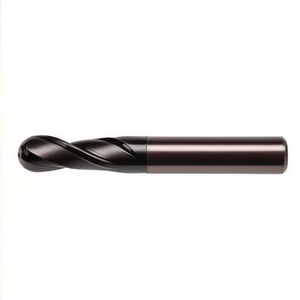 Fresa de carburo estándar Ttake Ta1413 con recubrimiento Nano TiAln, punta esférica helicoidal de 30 grados, 2 filos - Product Image 2