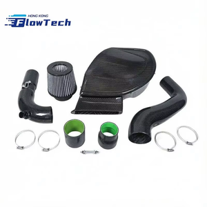 ระบบกรองอากาศเย็น FlowTech Pre-Preg คาร์บอนไฟเบอร์แบบแห้ง สำหรับ VW Golf MK5 GTI MK6 R Audi A3 S3 EA113 2.0T FSI – ตัวกรองไหลเวียนสูง - Product Image 2