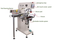 Semi-automatique TPM 2 couleurs semelle de chaussure petits jouets en plastique produit tampon imprimante machine d'impression