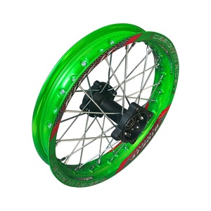 <span class=keywords><strong>Llanta</strong></span> de <span class=keywords><strong>radios</strong></span> de freno de disco de aleación de aluminio para motocicleta todoterreno de 1,85x14 pulgadas con calcomanías y cubo de rueda - Product Image 4