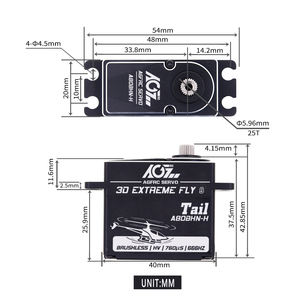 A80BHN-H 25T Engranajes Metálicos Estándar de Alta Calidad con Carcasa de Aluminio, Digital Sin Escobillas - Product Image 4