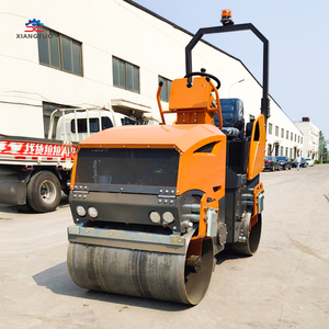 2 tấn động cơ diesel rung Con lăn 2000kg Mini Máy Đầm đường Lăn Đôi trống đi xe trên con lăn có động cơ bơm mang - Product Image 4