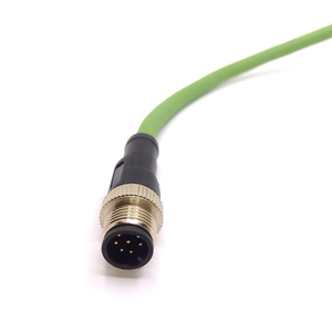 <span class=keywords><strong>8</strong></span> pin M12 nối nam một mã lợi nhuận cáp với PVC che chắn trống kết thúc 2m chiều dài - Product Image 1