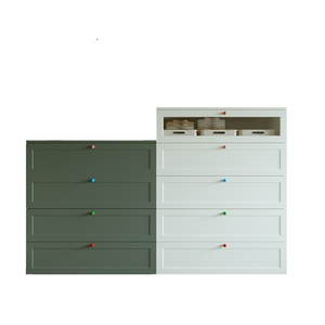 <span class=keywords><strong>Commode</strong></span> en acier pour enfants, <span class=keywords><strong>commode</strong></span> en métal de couleur personnalisable avec poignées colorées, armoire de rangement facile à assembler pour la chambre à coucher - Product Image 3