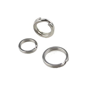 Anillos divididos de pesca de acero inoxidable, anillo sólido de señuelo - Product Image 4