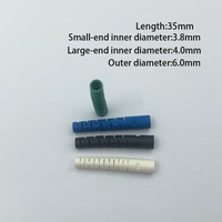Manchon de protection pour connecteur fibre optique LC, longueur 35 mm, diamètre intérieur 3,8 mm, robuste, avec décompression longue, à sertir, monomode simplex