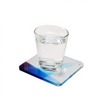 Sous-verre carré moderne en feutre pour cuisine et salle à manger, 4 mm, écologique, non tissé, isolant thermique