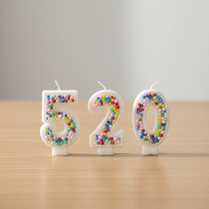 Creative Reusable Mini-Ball Design Birthday & Christmas Candles Numbers Cake <b>Toppers</b> & Decorative Accessories - Product Image 1
