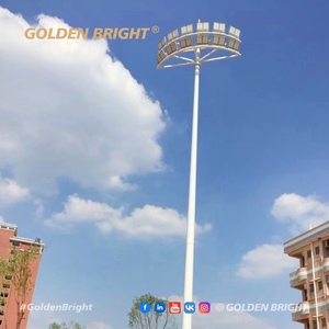 Poste de Iluminación para Estadios Golden Bright GB, 18m 20m 25m 30m, Poste de Alta Resistencia Galvanizado en Caliente con Sistema de Iluminación - Product Image 4