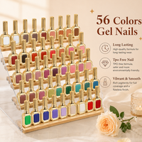 Kit de vernis à ongles en gel DIY avec logo personnalisé, rose vif, semi-permanent, à retirer par trempage, vernis gel UV LED, accessoires de design d'art d'ongles