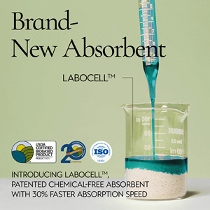 Inertia Pure Comfort Organic Panty Liners (Paquete de 1) Almohadilla orgánica hipoalergénica con núcleo absorbente a base de plantas - Product Image 2