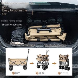 Remolque Plegable para Coche de Camping con Acero de Alto Carbono y Tela Oxford 600D, 54x20.5x79cm - Product Image 3