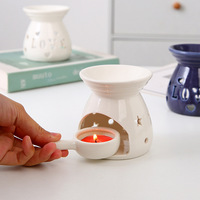 Chauffe-cire Aromathérapie Porte-tartes Bougie Parfumée Diffuseur Céramique Photophore Brûleurs d'encens