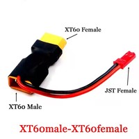 Adaptateur XT60 XT T Plug femelle vers mâle JST mâle/femelle pour connecteur de batterie LiPo d'hélicoptère RC et quadricoptère