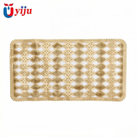 Tapis de bain YIJU OEM en PVC transparent antidérapant, écologique et antibactérien avec ventouses pour baignoire, douche et massage des pieds