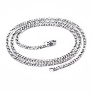 KALEN 2mm 3mm 316L Stainless Steel Round Curb Chain