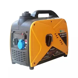 Rz1250i 1 kw portátil super eficiente 1000w, inversor silencioso, gasolina, gerador para acampamento