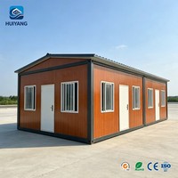 Bâtiment préfabriqué modulaire en conteneurs d'acier pour bureau de chantier, dortoir du personnel et camp de travailleurs