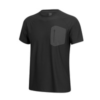Kaos Olahraga Profesional Bahan Nylon Ringan untuk Olahraga Luar Ruangan Kaos Pria Berkualitas Tinggi Lengan Pendek untuk Golf Tenis
