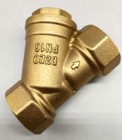 Saringan Y Kuningan, 1/2", 3/4", 1", Filter Berulir, Katup Pra-filter untuk Air Keran, Pemanas Lantai & Boiler Gantung Dinding PN16