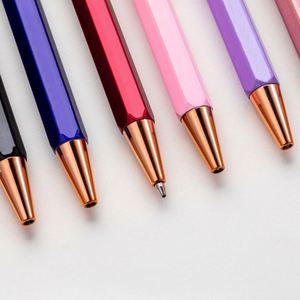 Hexagonal Metal Ballpoint <b>Pen</b> with Customized logo Office Stationery Gift <b>Pen</b> Advertising Metal <b>Pen</b> Wholesale - Product Image 3