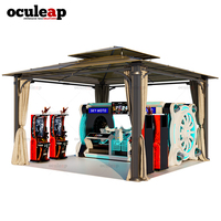 Personnalisation de 40 mètres carrés, nouveau parc à thème VR, centre d'arcade de réalité virtuelle, aire de jeux extérieure pour enfants, machine de jeu Pinball 5D