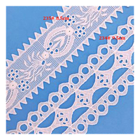 Vente en gros de dentelle florale soluble dans l'eau de 2 cm de large, broderie, bordure de robe de mariée, décoration
