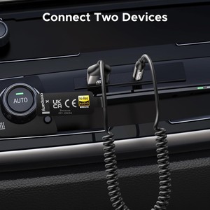 Adaptador de Coche UGREEN AUX a <span class=keywords><strong>Bluetooth</strong></span> 6.0 con LDAC, Micrófono Integrado de 3.5mm, Llamadas Manos Libres, Altavoz, <span class=keywords><strong>Audio</strong></span> para el Hogar - Product Image 4