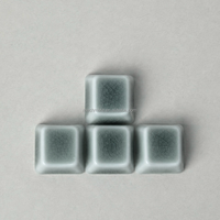 WASD Mekanik Klavye için Premium Gri Çatlak Sırlı Seramik Tuş Başlığı OEM Profili Özel Artisan