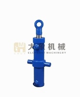 Vérin hydraulique à double effet robuste pour flèche d'excavatrice à œil sphérique