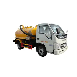 Foton forland toilet vaccum sewer suction waste pump 3 ton car mini fecal suction 2000l 4x2 mini truck for sale