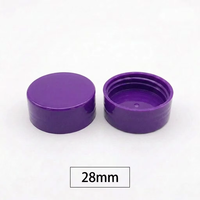 Bouchon à vis professionnel en plastique PP 18mm 24mm 28mm 38mm 400 410, surface lisse ou côtelée, qualité alimentaire, sans BPA