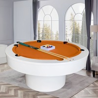 Table de billard ronde multifonctionnelle haut de gamme - Table de billard moderne et élégante avec plusieurs options de couleurs pour la maison